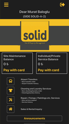 Sales & Rental Inquiry Screen